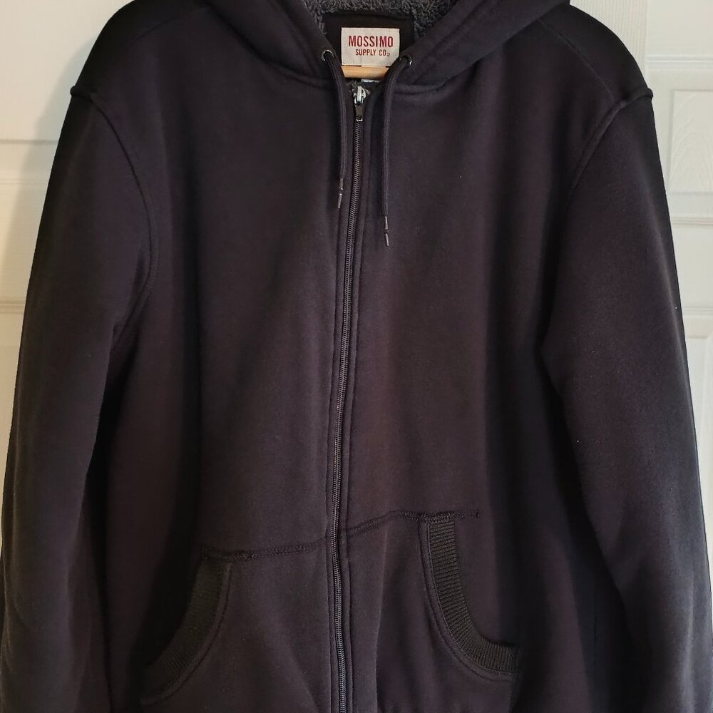 Mossimo vintage fur jacket, hooded, winter, men, XL size, very good condition